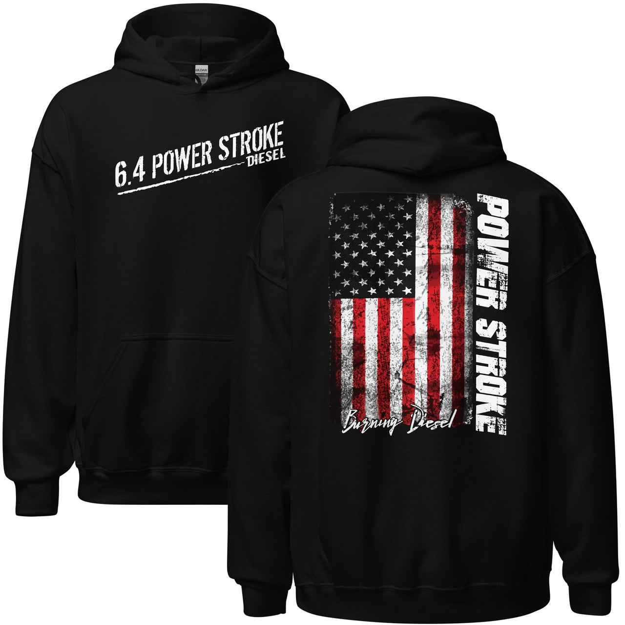 6.4 Powerstroke hoodie in black