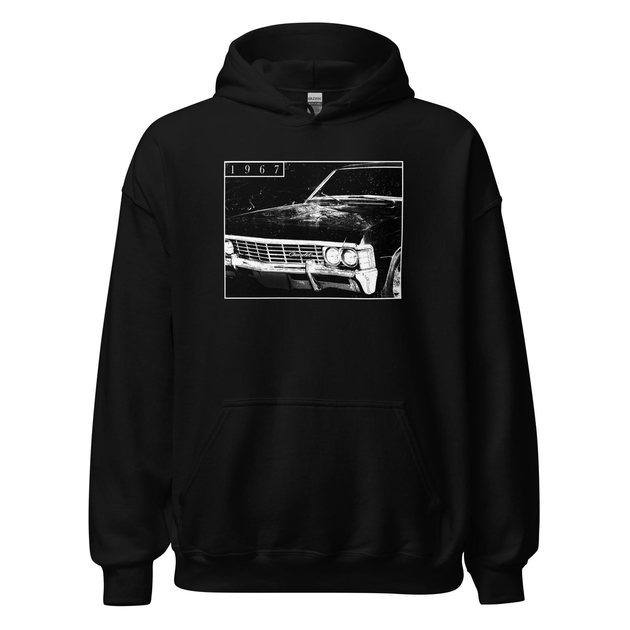 1967 Impala hoodie sweatshirt in black