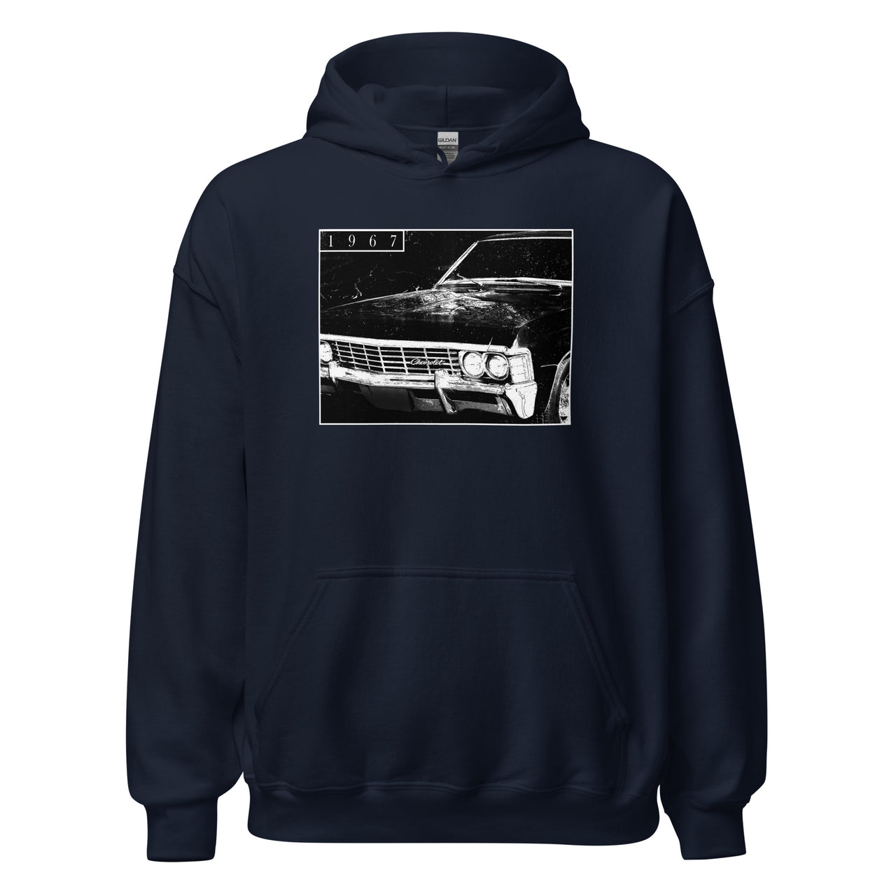 1967 Impala hoodie sweatshirt in navy
