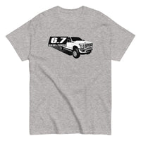 Thumbnail for 6.7 Power Stroke Truck T-shirt in grey