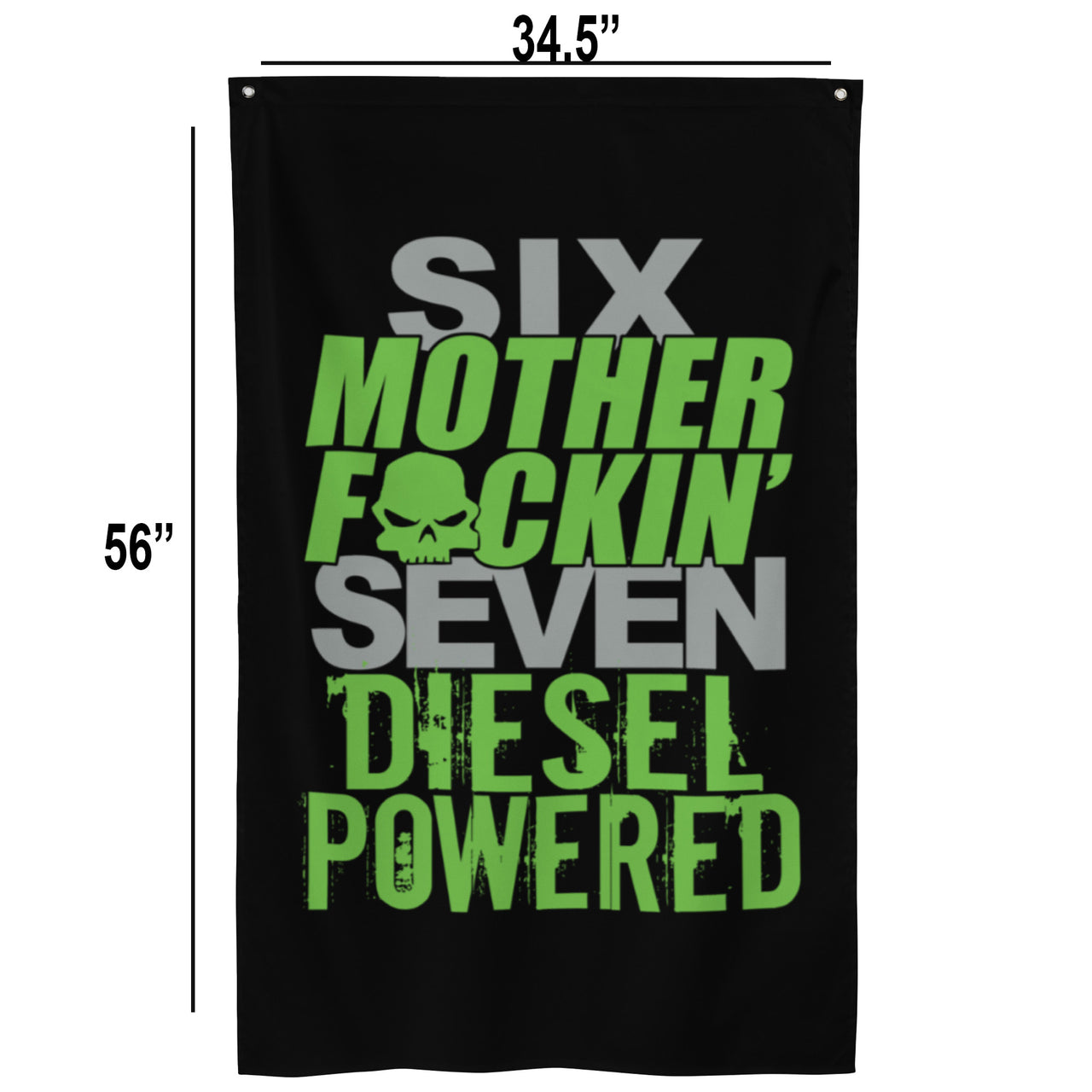 6.7 Power Stroke Diesel Flag dimensions