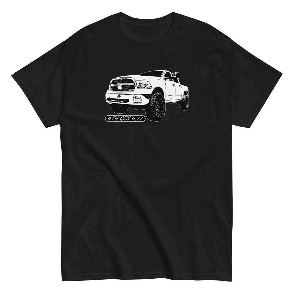 4TH Gen 6.7l Diesel Truck T-Shirt in black