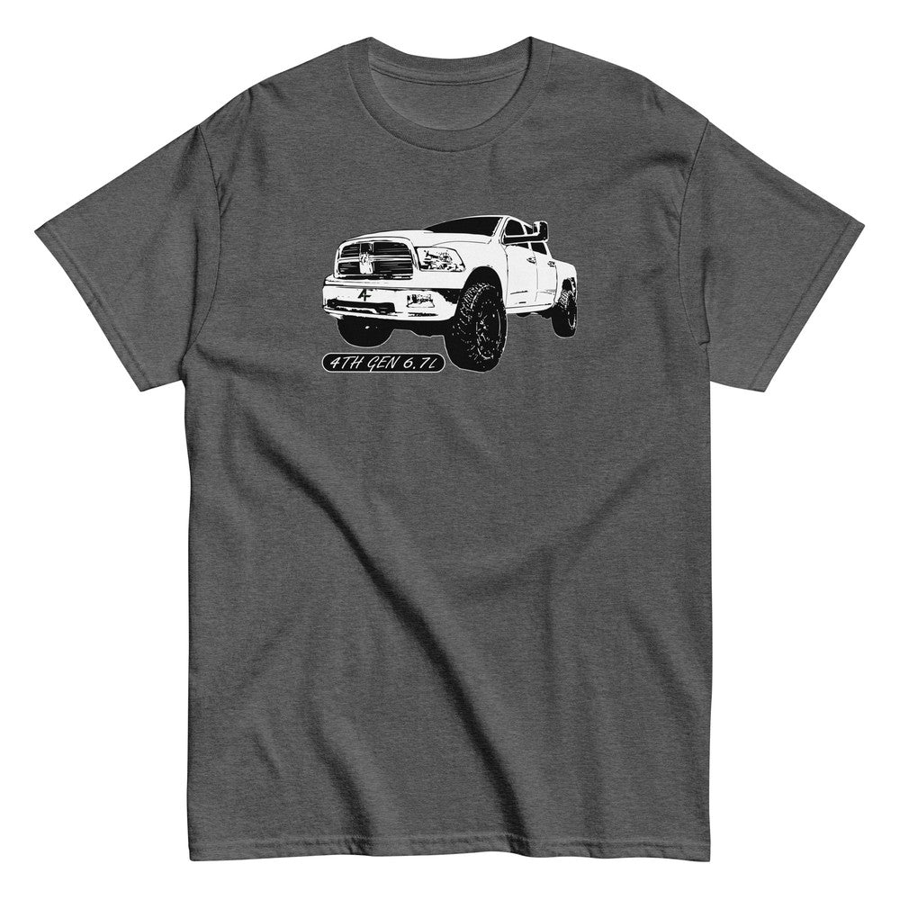 4TH Gen 6.7l Diesel Truck T-Shirt in grey