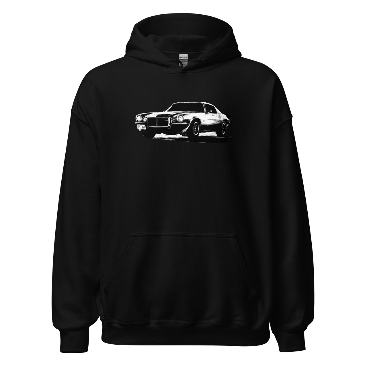 73 camaro hoodie in black