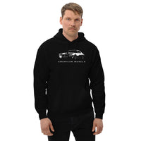 Thumbnail for snd gen split bumper camaro hoodie modeled in black
