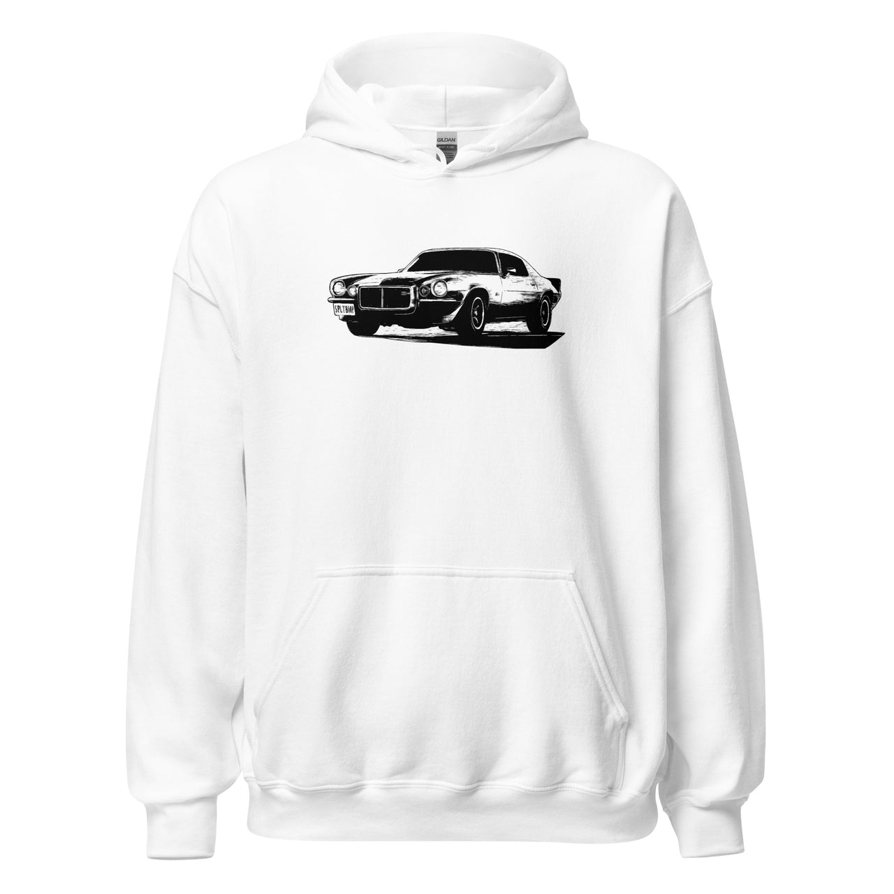73 camaro hoodie in white