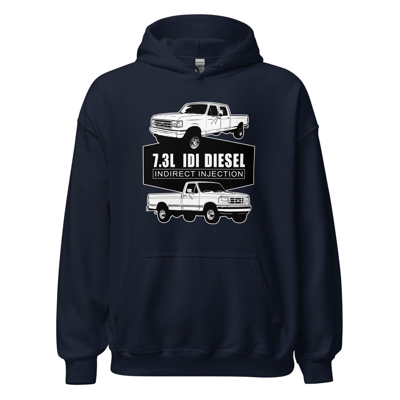 73 idi diesel truck hoodie in navy