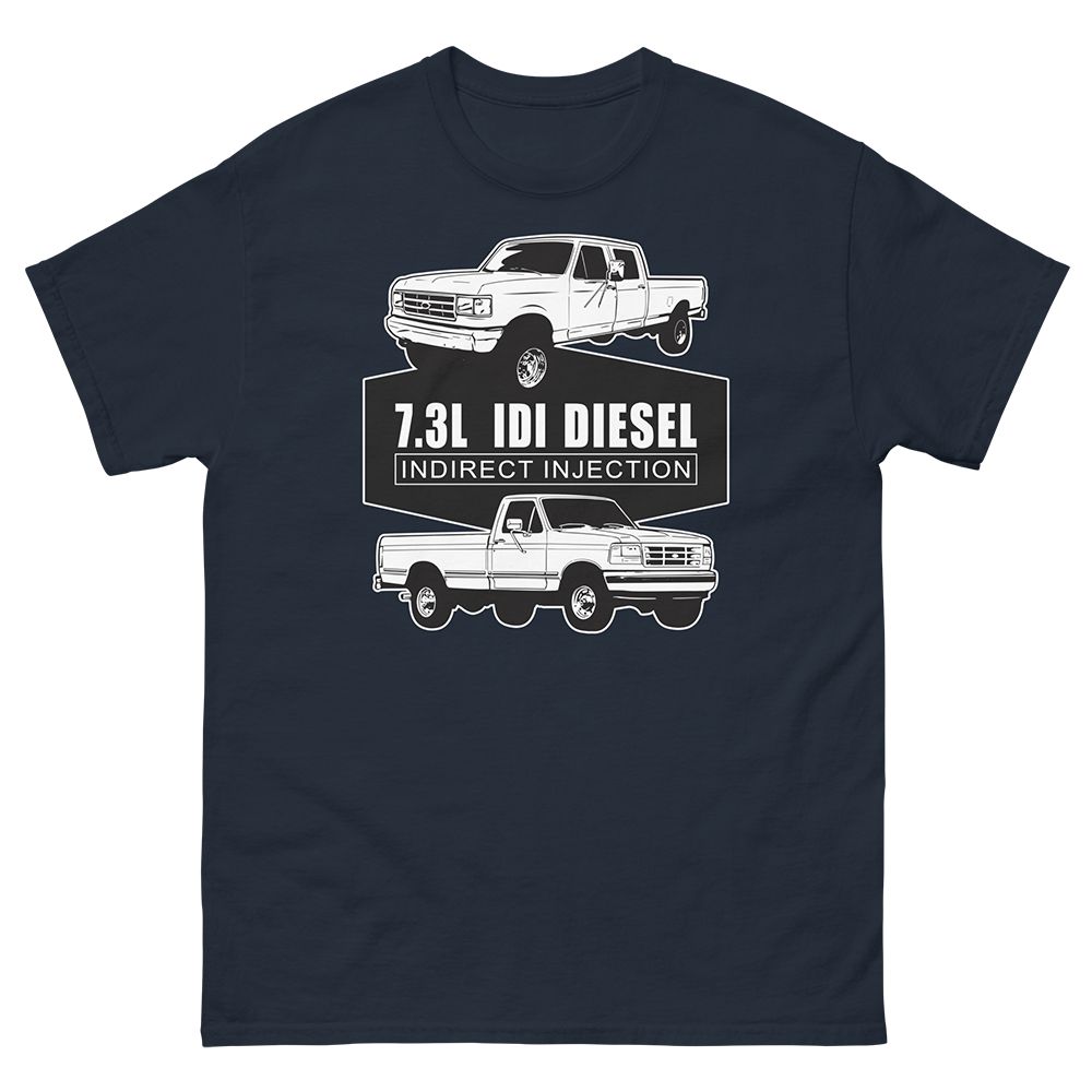 7.3 IDI Diesel Truck T-Shirt-In-Navy-From Aggressive Thread