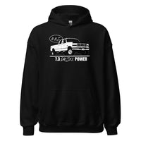 Thumbnail for 7.3 Powerstroke OBS Crew Cab Hoodie in black