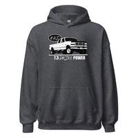 Thumbnail for 7.3 Powerstroke OBS Crew Cab Hoodie in dark heather