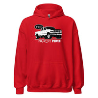 Thumbnail for 7.3 Powerstroke OBS Crew Cab Hoodie in red