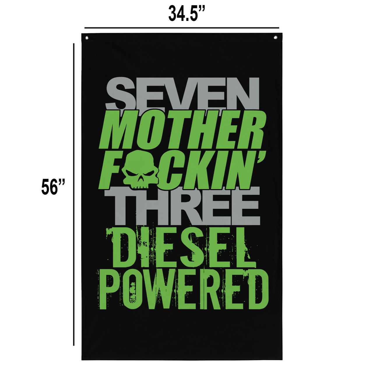 7.3 Power Stroke Diesel Flag dimensions