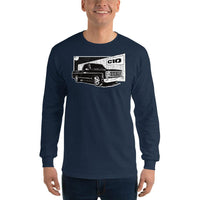 Thumbnail for 77 Square Body C10 Long Sleeve T-Shirt modeled in navy