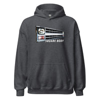 Thumbnail for Square Body Truck 80s Angled Grille Hoodie in grey