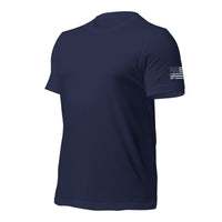 Thumbnail for American Flag Sleeve Print T-Shirt