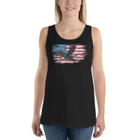 Thumbnail for American Flag Bald Eagle Tank Top