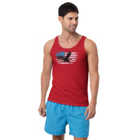 Thumbnail for American Flag Bald Eagle Tank Top