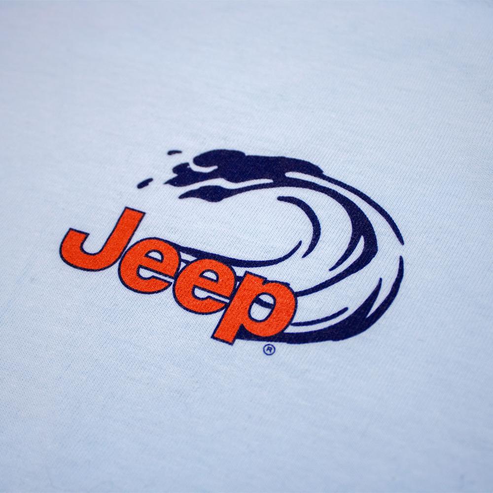 Mens Jeep® Wrangler Beachin' Good Time Longsleeve T-Shirt - Beach Wash Glacier Blue
