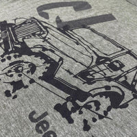 Thumbnail for Mens Jeep® CJ - LDD Series - Triblend Military Green T-Shirt