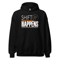 Thumbnail for Car Enthusiast Hoodie, Shift Happens Sweatshirt