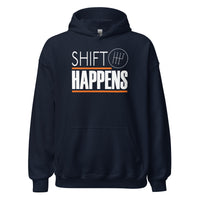 Thumbnail for Car Enthusiast Hoodie, Shift Happens Sweatshirt