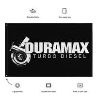 Thumbnail for 6.6 Duramax Diesel Truck Flag, Garage Decor, Dorm Poster, Man Cave Decoration