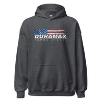 Thumbnail for Duramax Hoodie With Patriotic Design in dark heather