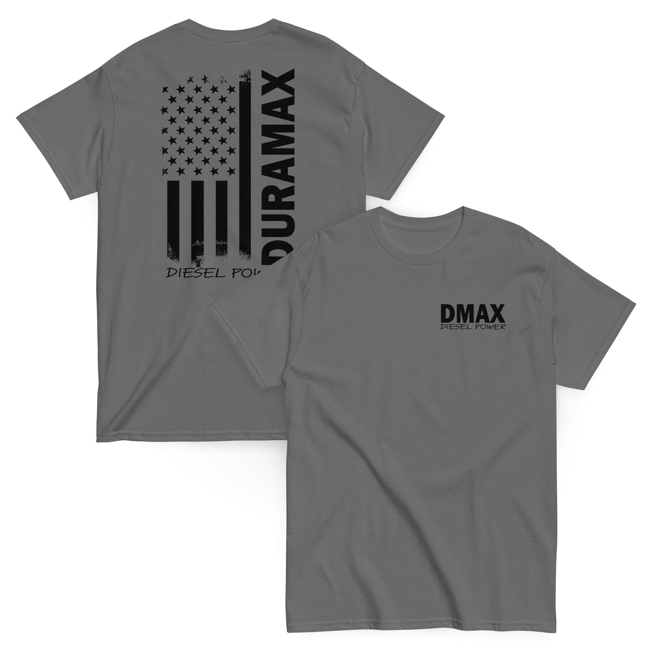 Duramax Shirt With American Flag Design in Charcoal