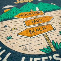 Thumbnail for Mens Jeep® For All Life's Adventures T-Shirt - Heather Forest Green