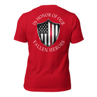 Thumbnail for Fireman Red Line T-Shirt In Honor Of Our Fallen Heroes
