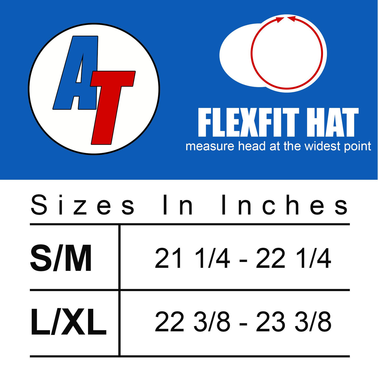 Flexfit hat size chart from aggressive thread