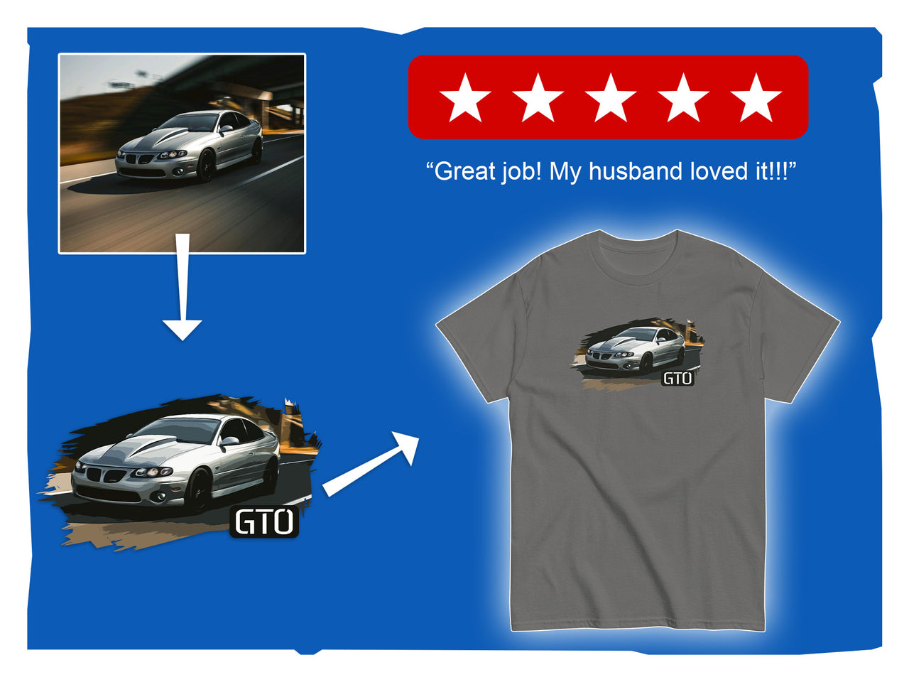 Custom Designed T-Shirt With Your Logo or Vehicle