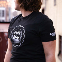 Thumbnail for Mens Jeep® Performance Distressed Logo T-Shirt - Black