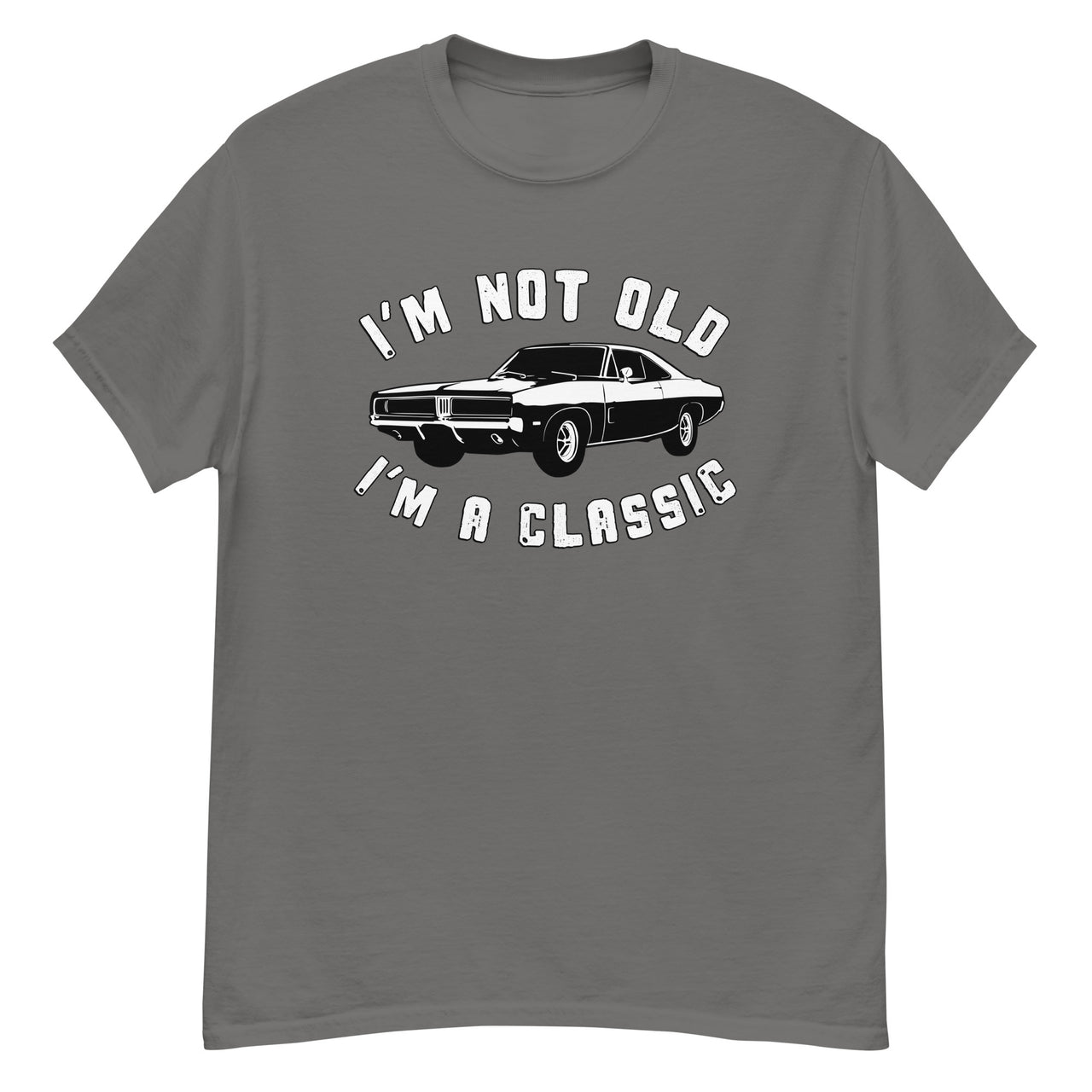 Im Not Old Im A Classic 69 Charger TShirt in gray