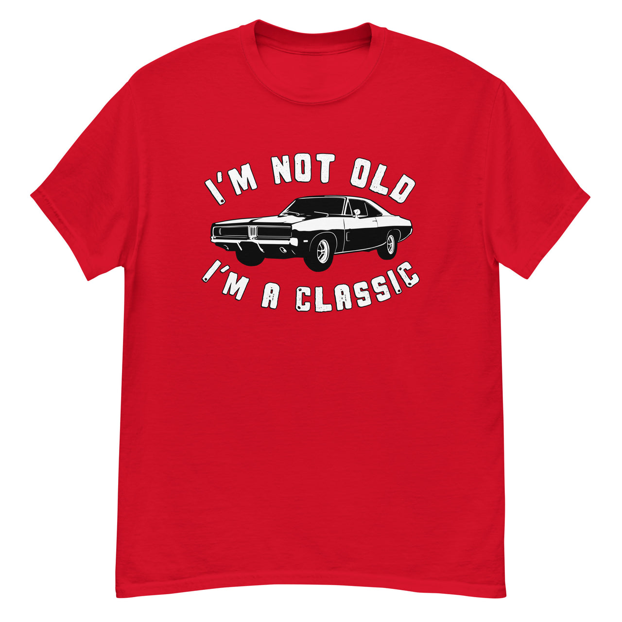 Im Not Old Im A Classic 69 Charger TShirt in red