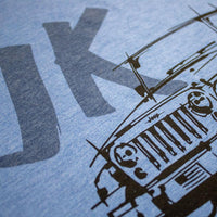 Thumbnail for Mens Jeep® JK Wrangler - LDD Series - Triblend Lake Blue T-Shirt