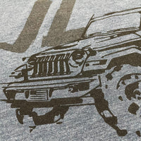 Thumbnail for Mens Jeep® JL Wrangler - LDD Series - Triblend Indigo Blue T-Shirt