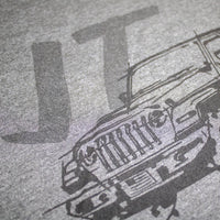 Thumbnail for Mens Jeep® JT Gladiator - LDD Series - Triblend Charcoal T-Shirt