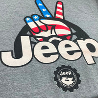 Thumbnail for Mens Jeep® Wave USA T-Shirt - Graphite Heather