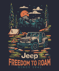 Thumbnail for Mens Jeep® Freedom To Roam T-Shirt - Navy Blue