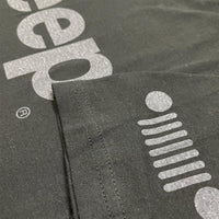 Thumbnail for Mens Jeep® Text Blackout T-Shirt - Black