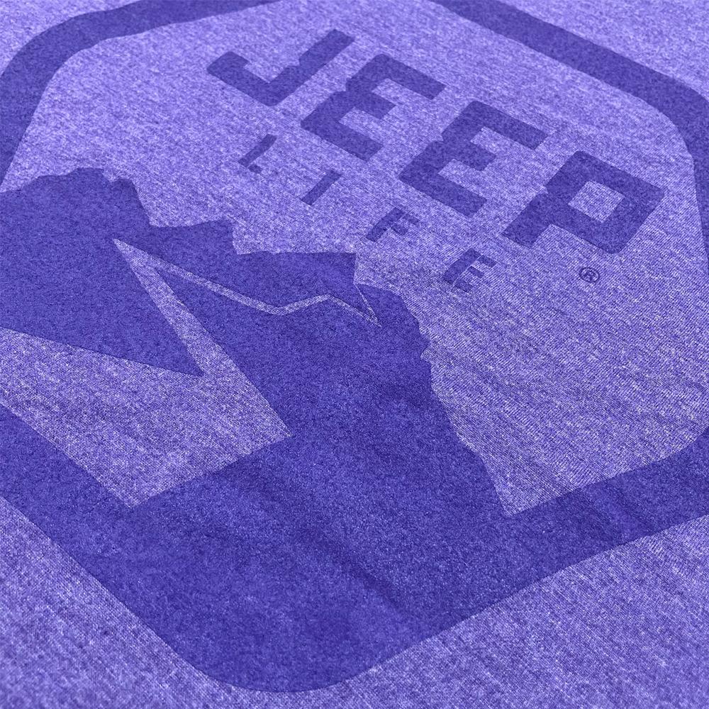 Mens Jeep® Life Purple Tone Triblend T-Shirt