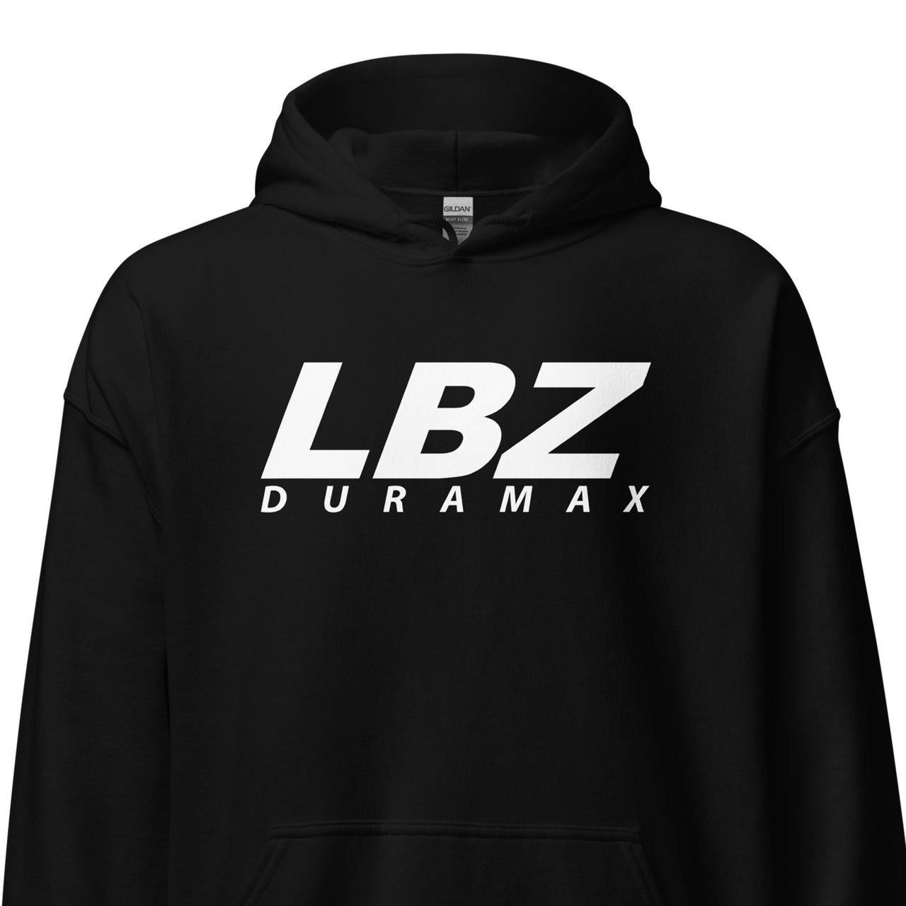 LBZ Duramax Hoodie With American Flag in Black