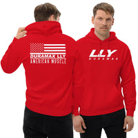 Thumbnail for Man wearing LLY Duramax Sweatshirt Hoodie