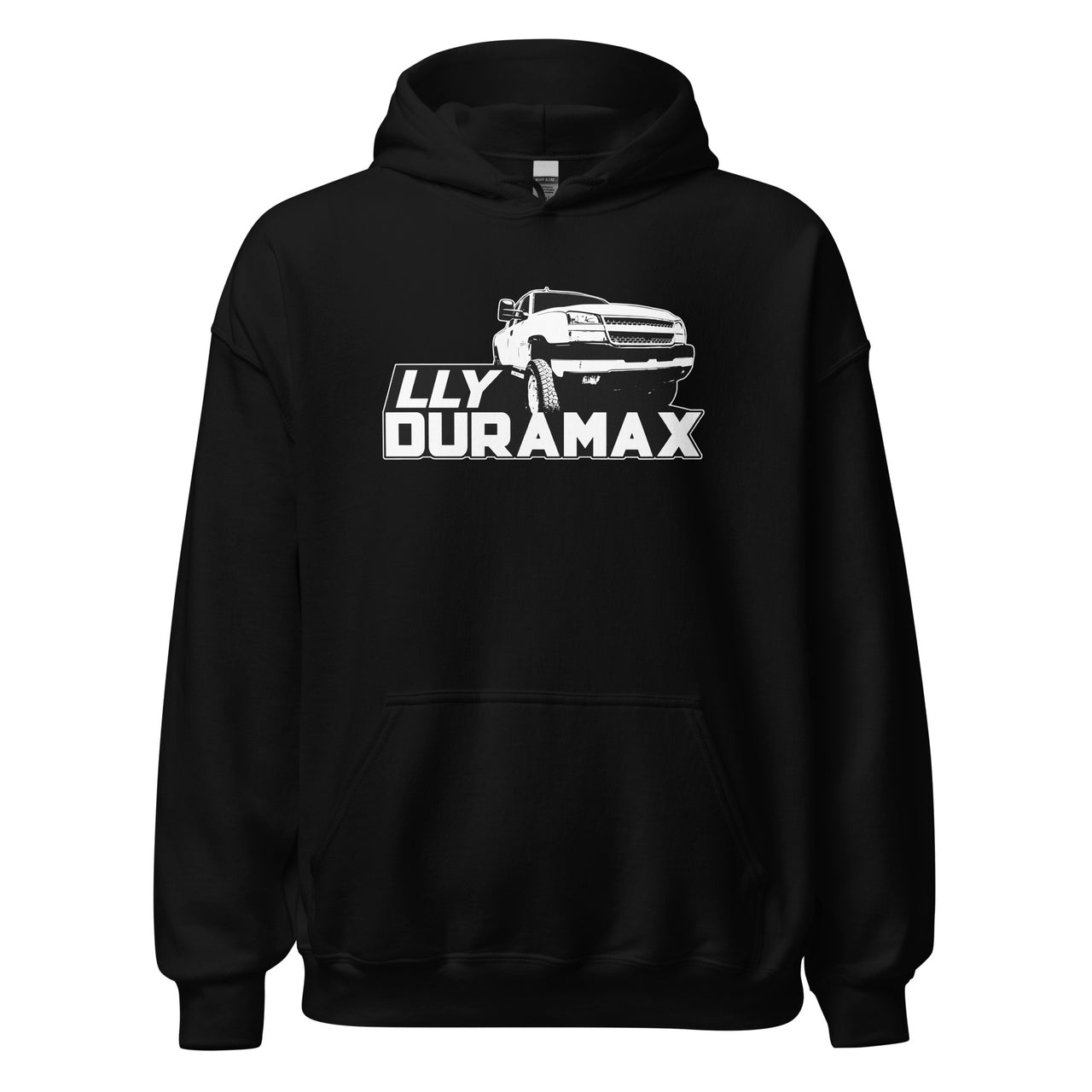 LLY Duramax Truck Hoodie Sweatshirt in black