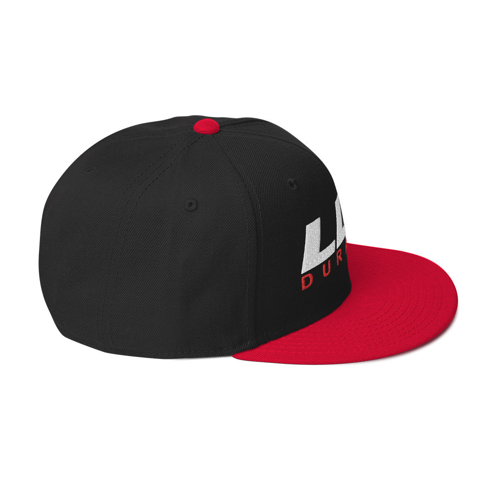 LLY Duramax Snapback Hat red / black right