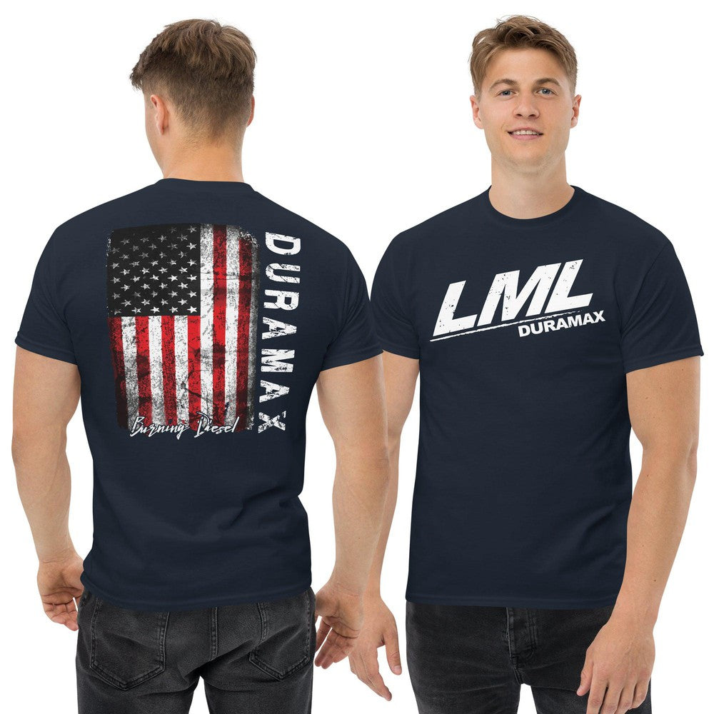 LML Duramax T-Shirt modeled in navy
