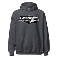 Thumbnail for LMM Duramax Hoodie Sweatshirt With Truck-In-Dark Heather-From Aggressive Thread