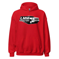 Thumbnail for LMM Duramax Hoodie Sweatshirt With Truck-In-Red-From Aggressive Thread