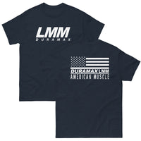 Thumbnail for LMM Duramax T-Shirt With American Flag Design in navy
